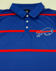 Buffalo Bills Royal Blue & Red Striped Polo