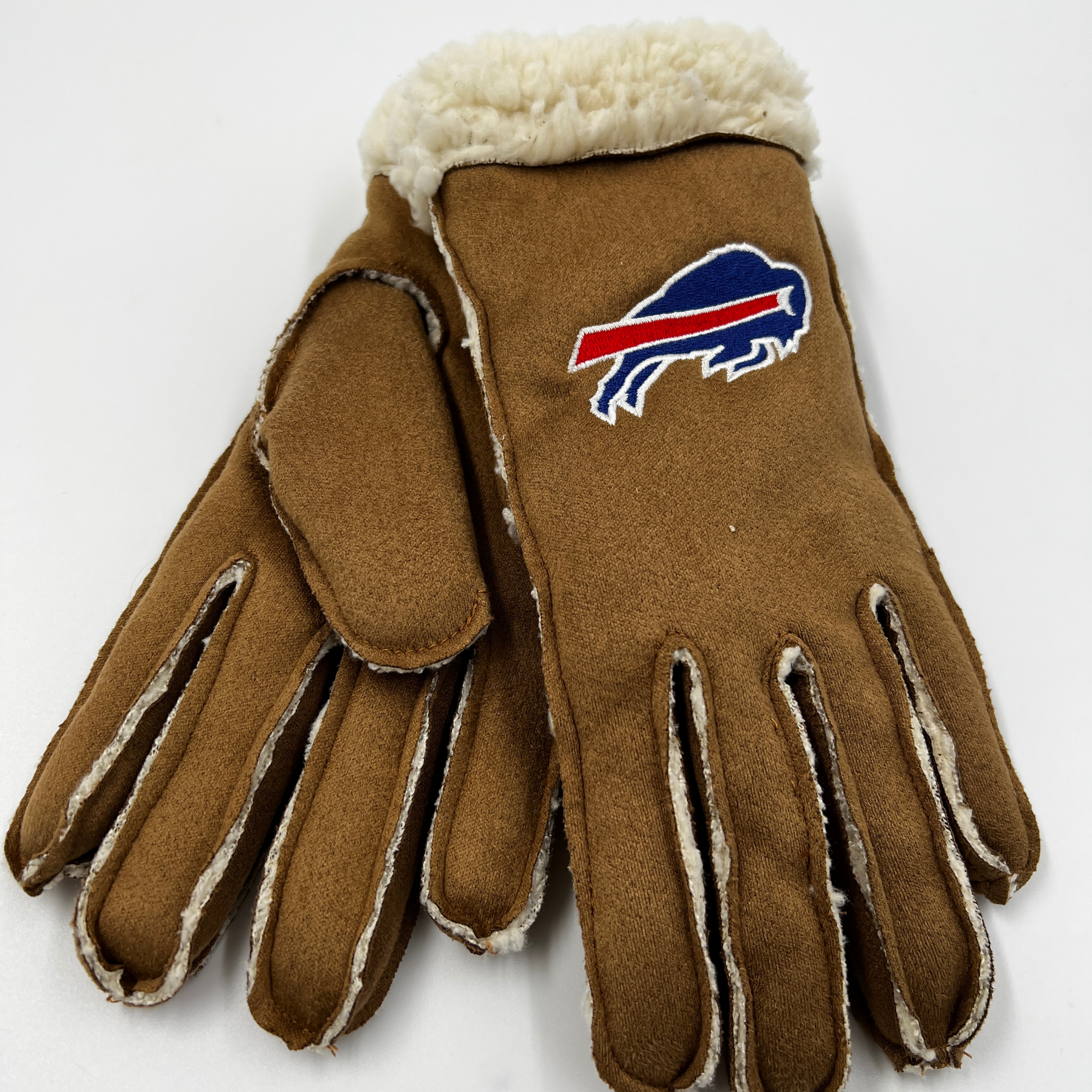 Women&#39;s Buffalo Bills Brown Sherpa Lined Gloves