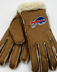 Women's Buffalo Bills Brown Sherpa Lined Gloves