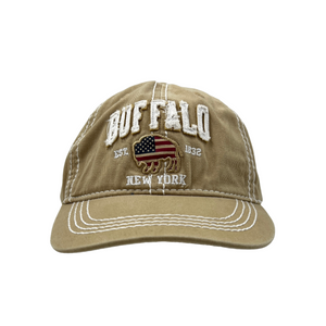 Buffalo, NY Tan Adjustable Hat