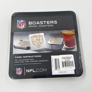 Buffalo Bills Metal & Cork Coaster Set