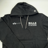 New Era Bills Black & Light Blue Standing Buffalo Hoodie