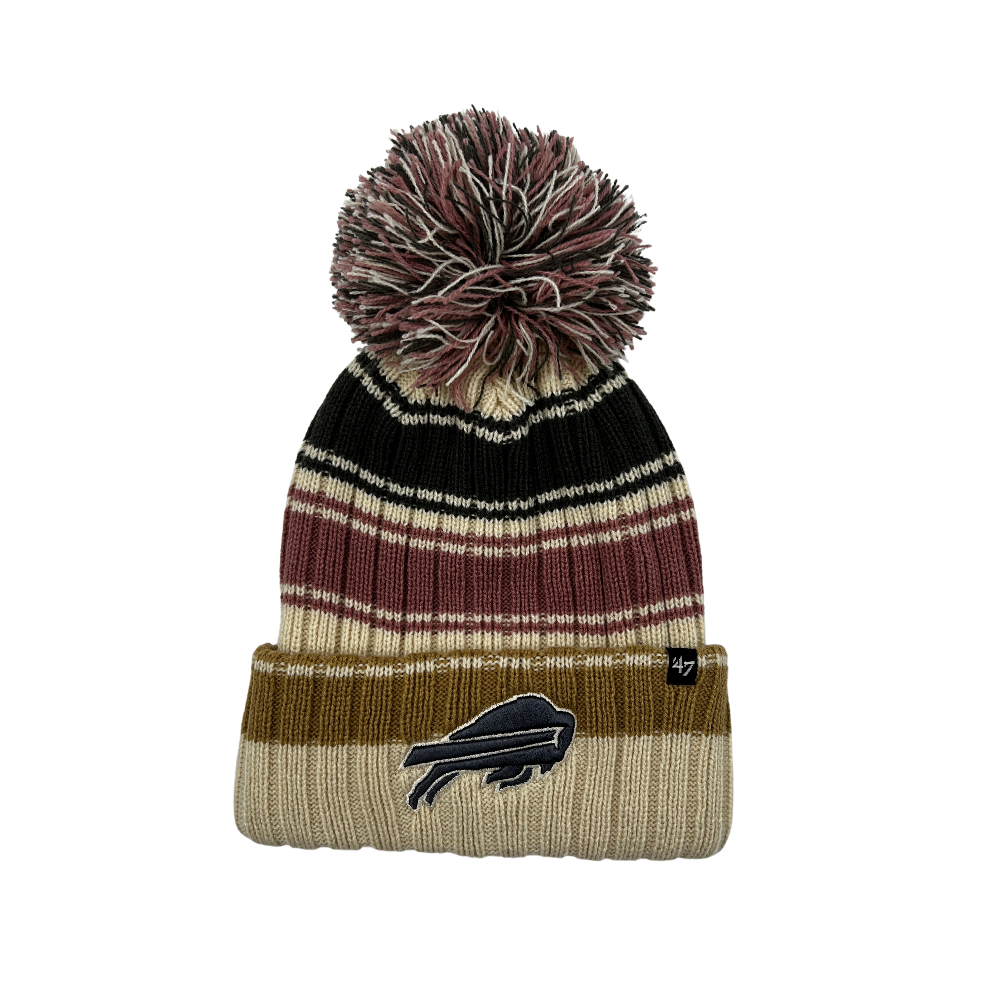 Women's '47 Brand Bills Tri-Color Winter Knit Hat