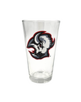 Buffalo Sabres Red & Black Goat Head Pint Glass
