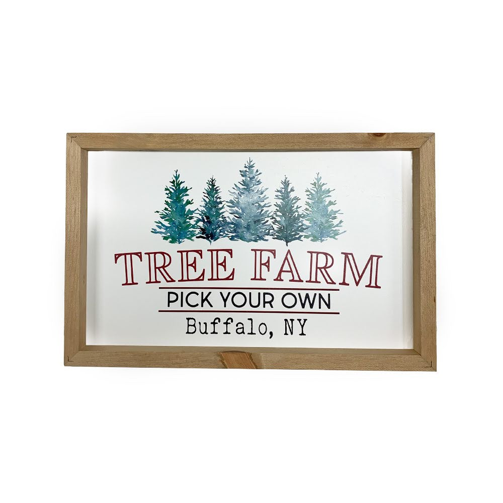 &quot;Tree Farm&quot; Wooden Sign