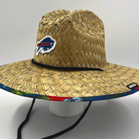 Buffalo Bills Royal Blue Edge Straw Hat