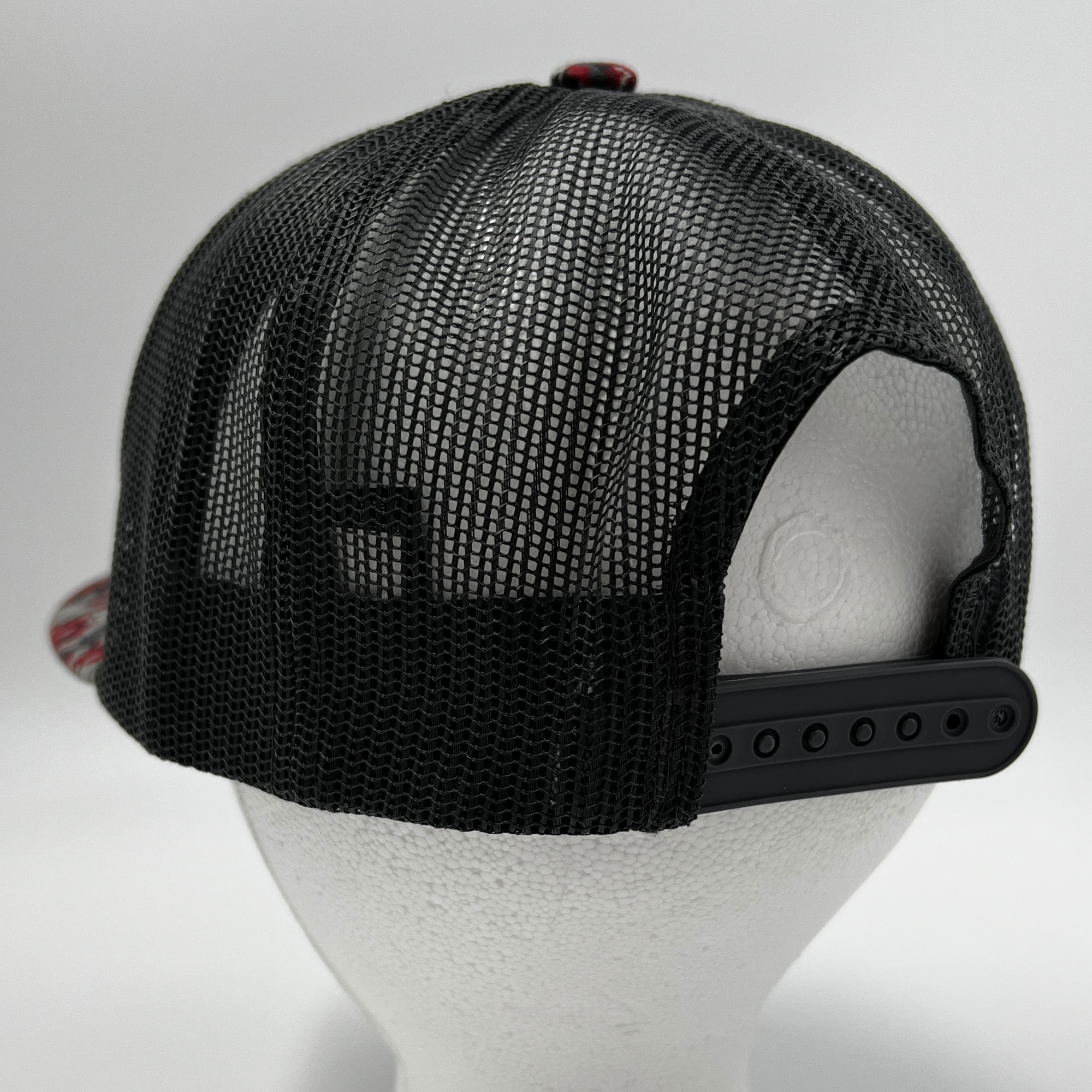 BFLO Red &amp; Black Digital Camo Adjustable Mesh Snapback Hat