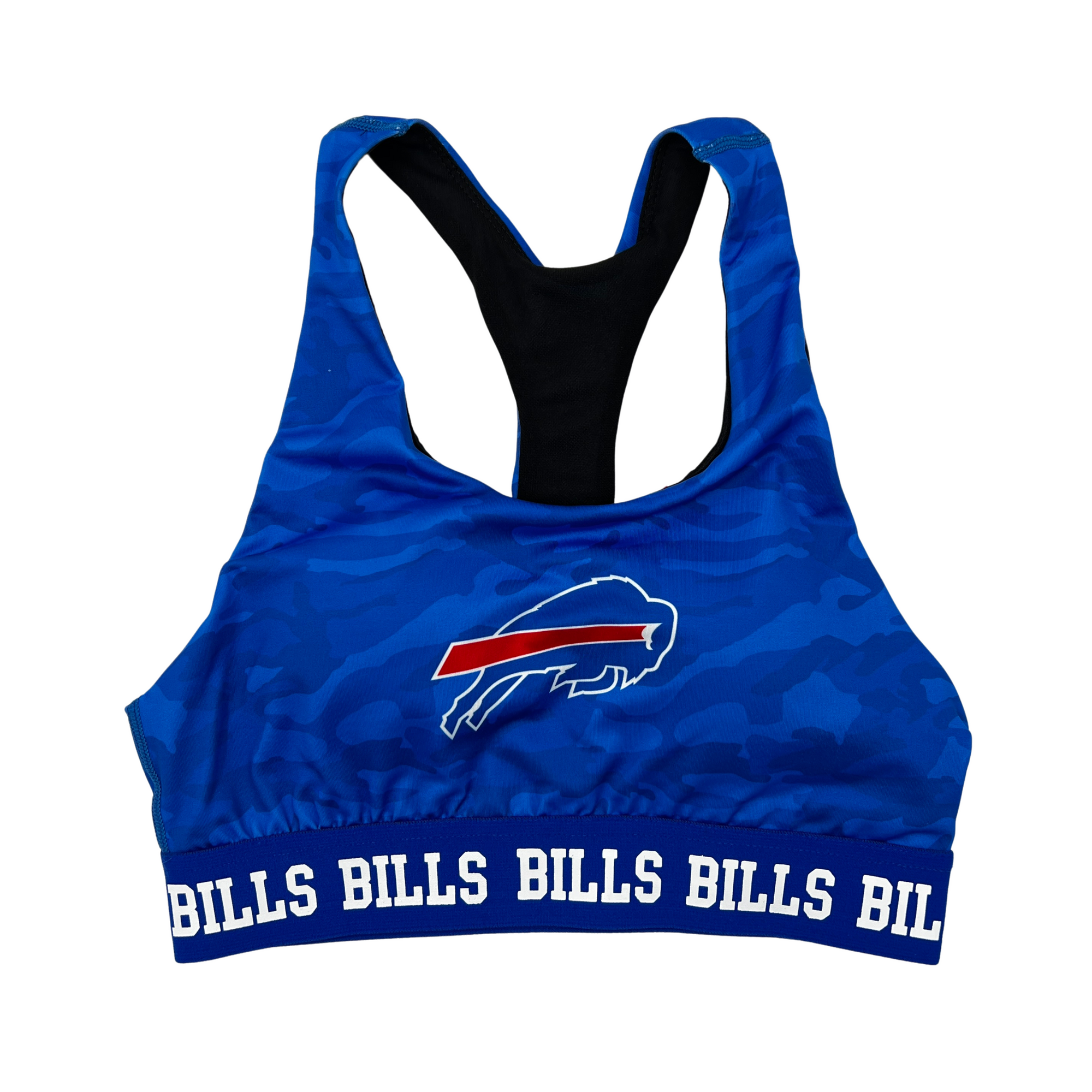 SALE* Buffalo Bills Women's Royal Blue Geometric Gradient Sports