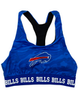 Women's Buffalo Bills Royal Blue Camo Sports Bra