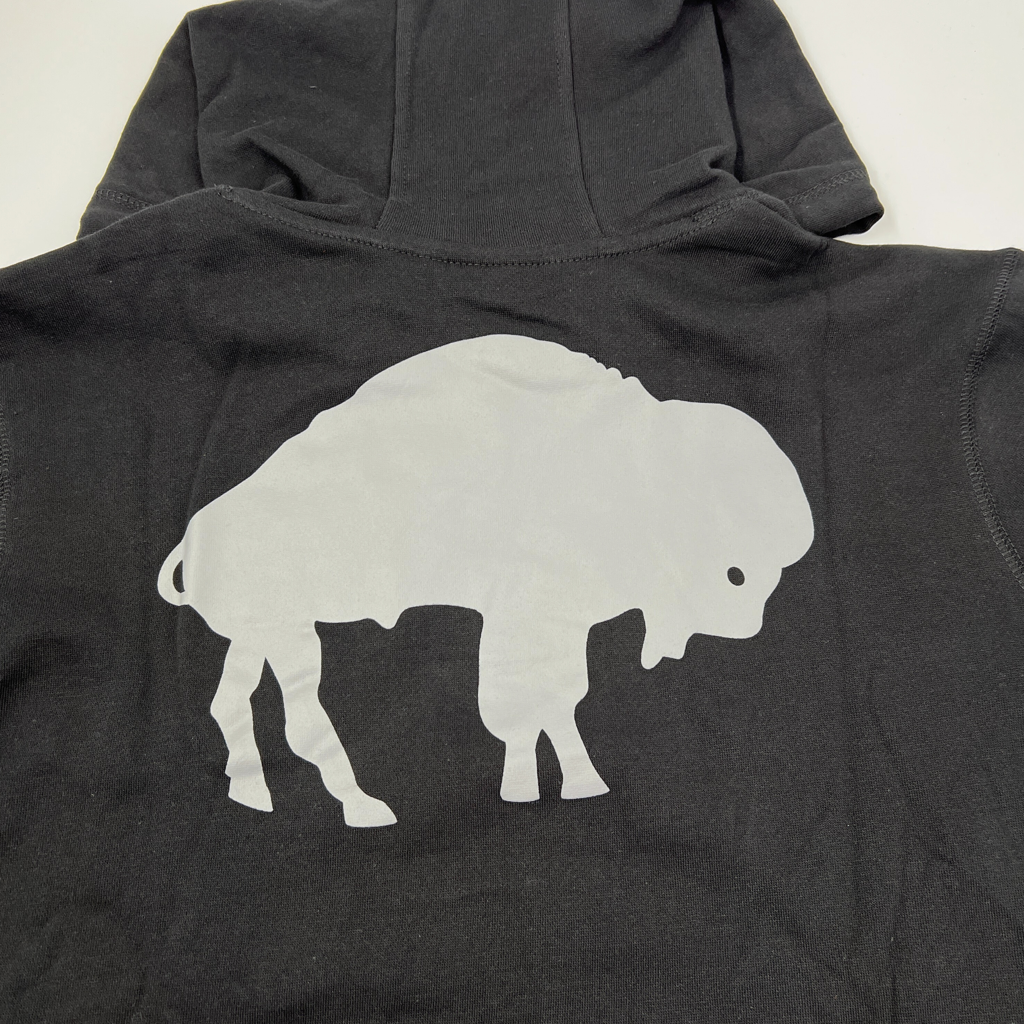 New Era Bills Black & Light Blue Standing Buffalo Hoodie