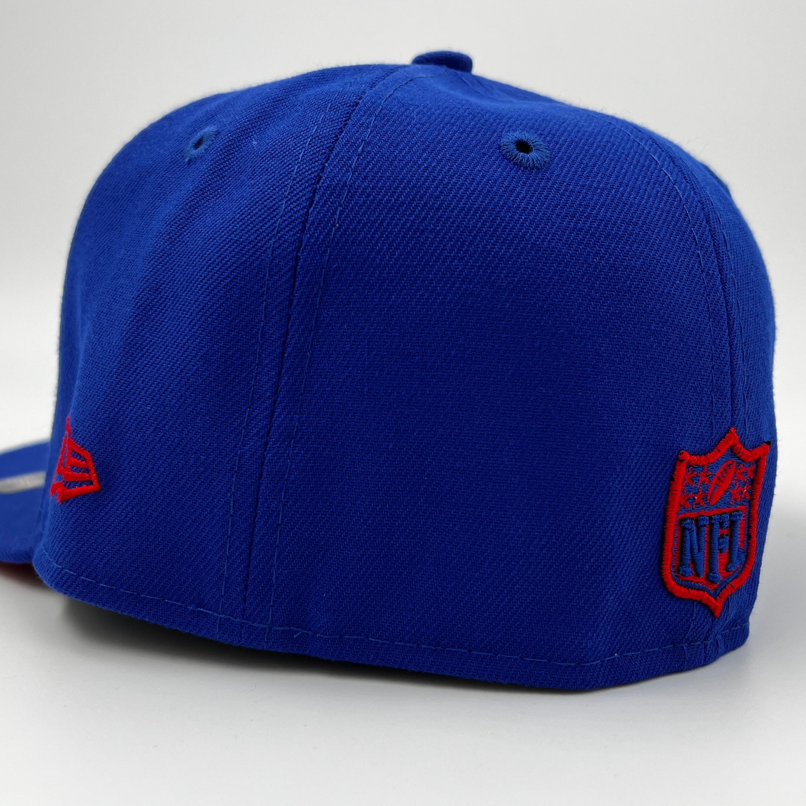 Exclusive New Era 59FIFTY Uni Buffalo Bills 60th Anniversary Patch Hat - Royal, Black Royal/Black / 7