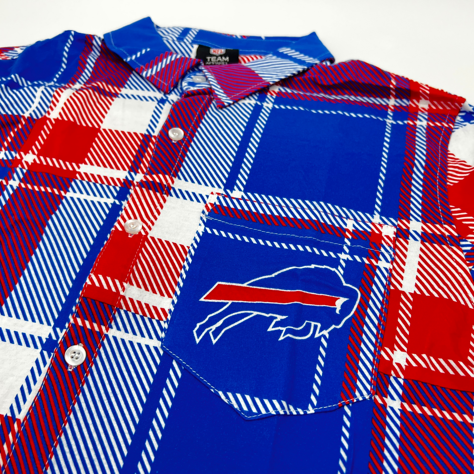 Buffalo Bills Plaid Button Up Shirt