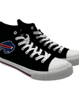 Buffalo Bills Black Canvas Hightop Sneakers