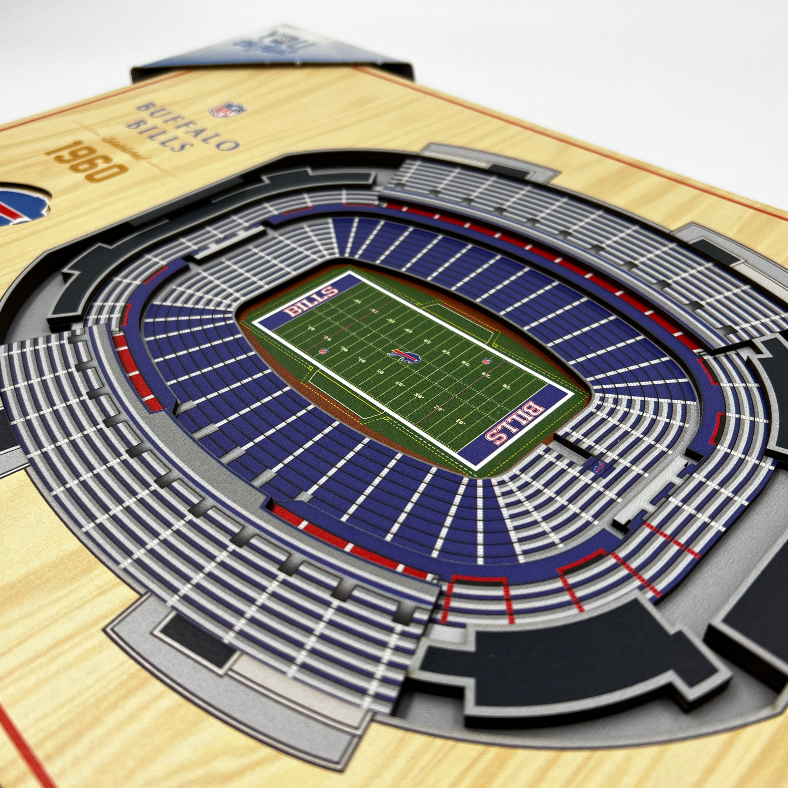 Buffalo Bills Stadium View 3D Wooden Picture Frame