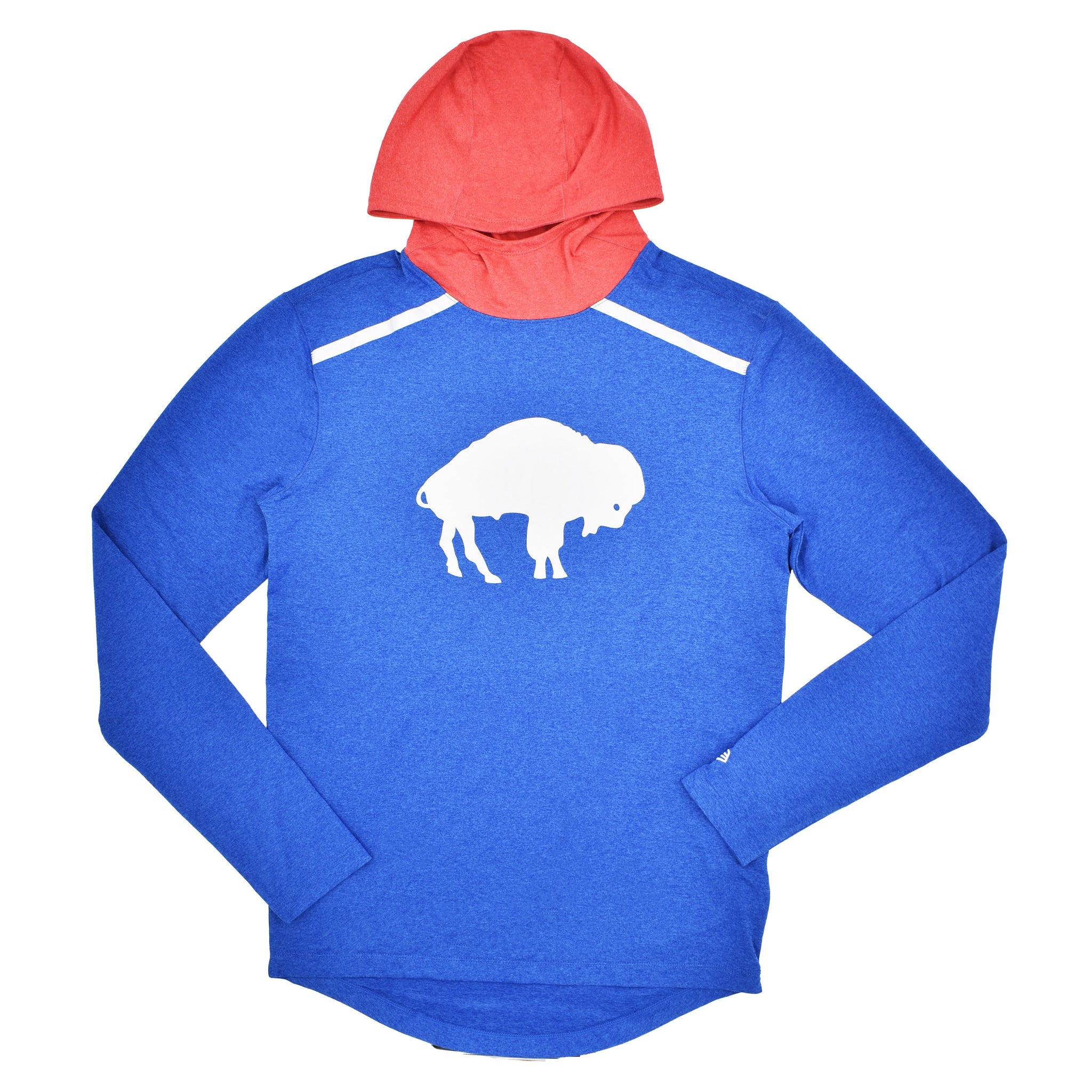 bflo store Buffalo Bills Reflective Standing Buffalo Logo Athletic Hoodie