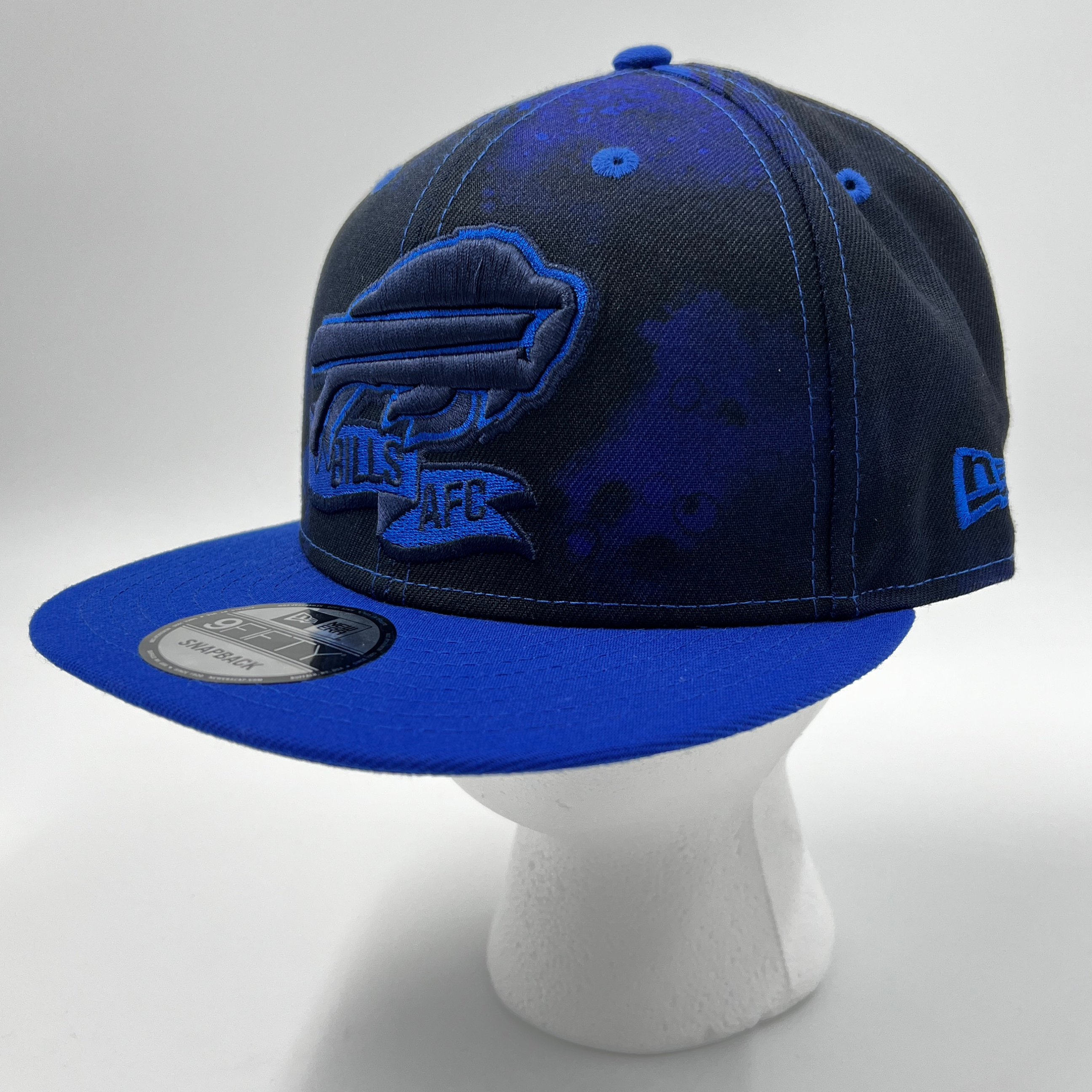 New Era Bills 2022 Sideline AFC Black Ink Snapback Hat