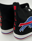 Buffalo Bills Black Canvas Hightop Sneakers