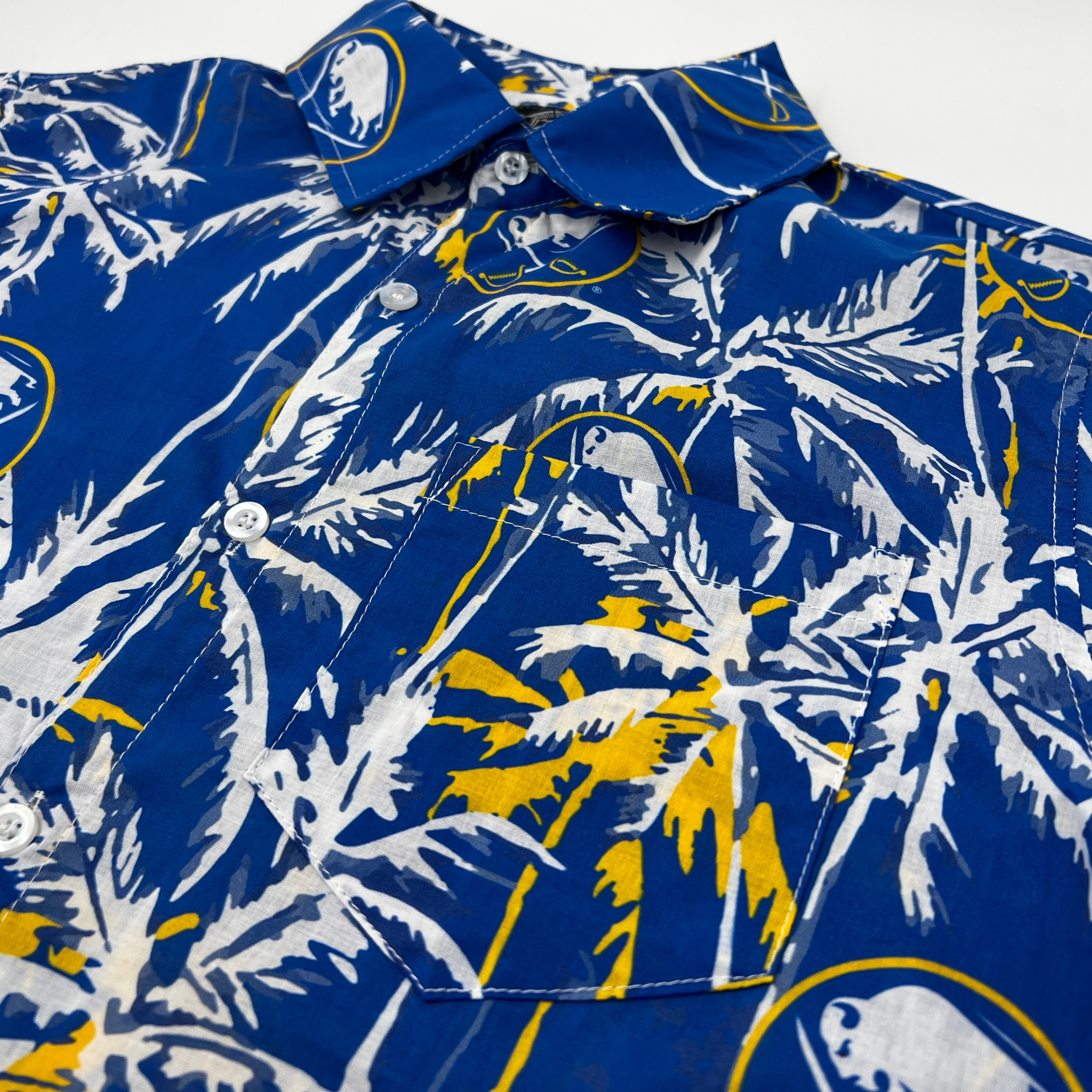 Buffalo Sabres Royal Blue Floral Button Up Shirt