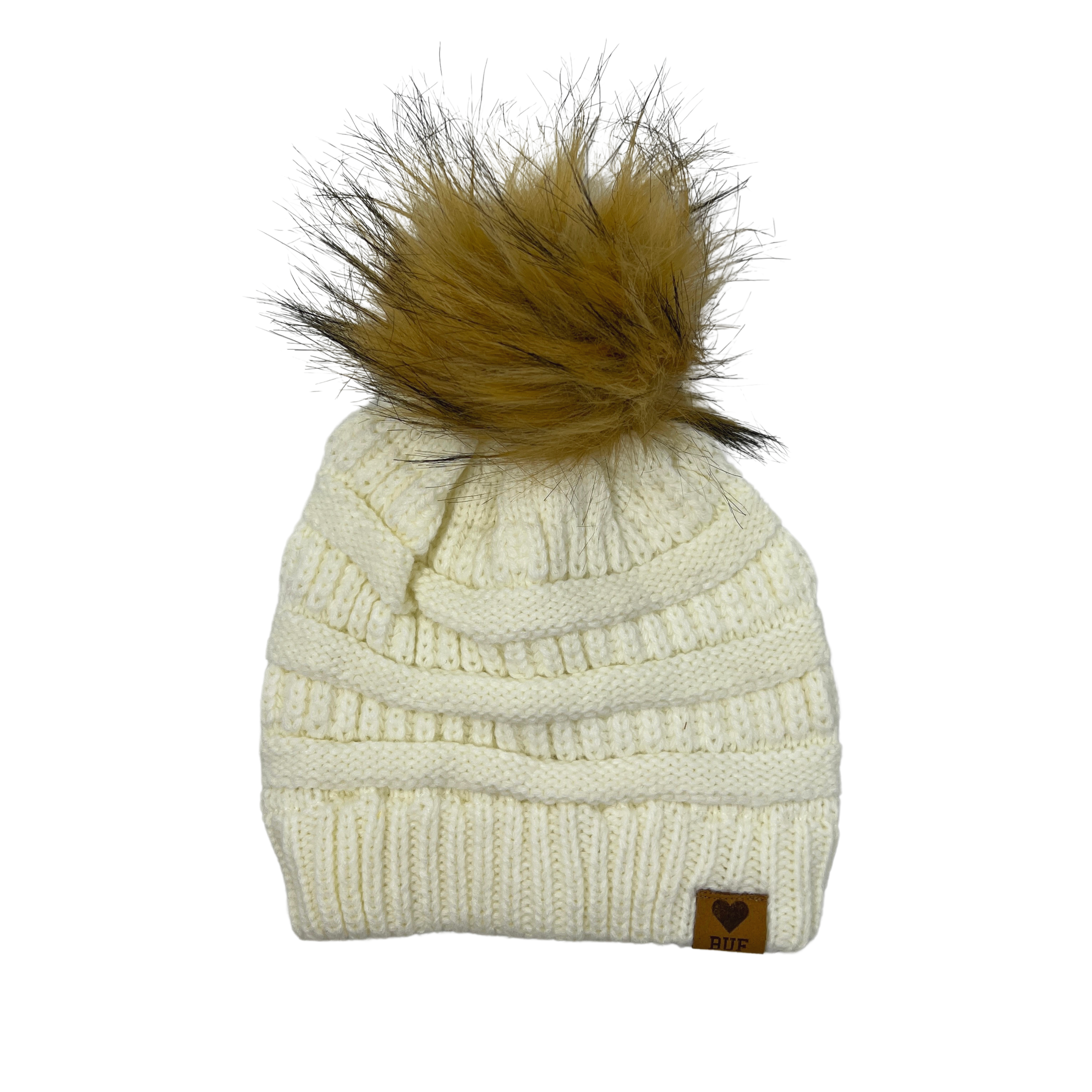 The 49ers Beanie with Faux Fur Pom, Winter Hat