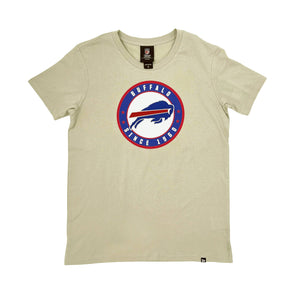 Women's New Era Buffalo Bills Stone Color Official 2023 NFL Draft T-Shirt