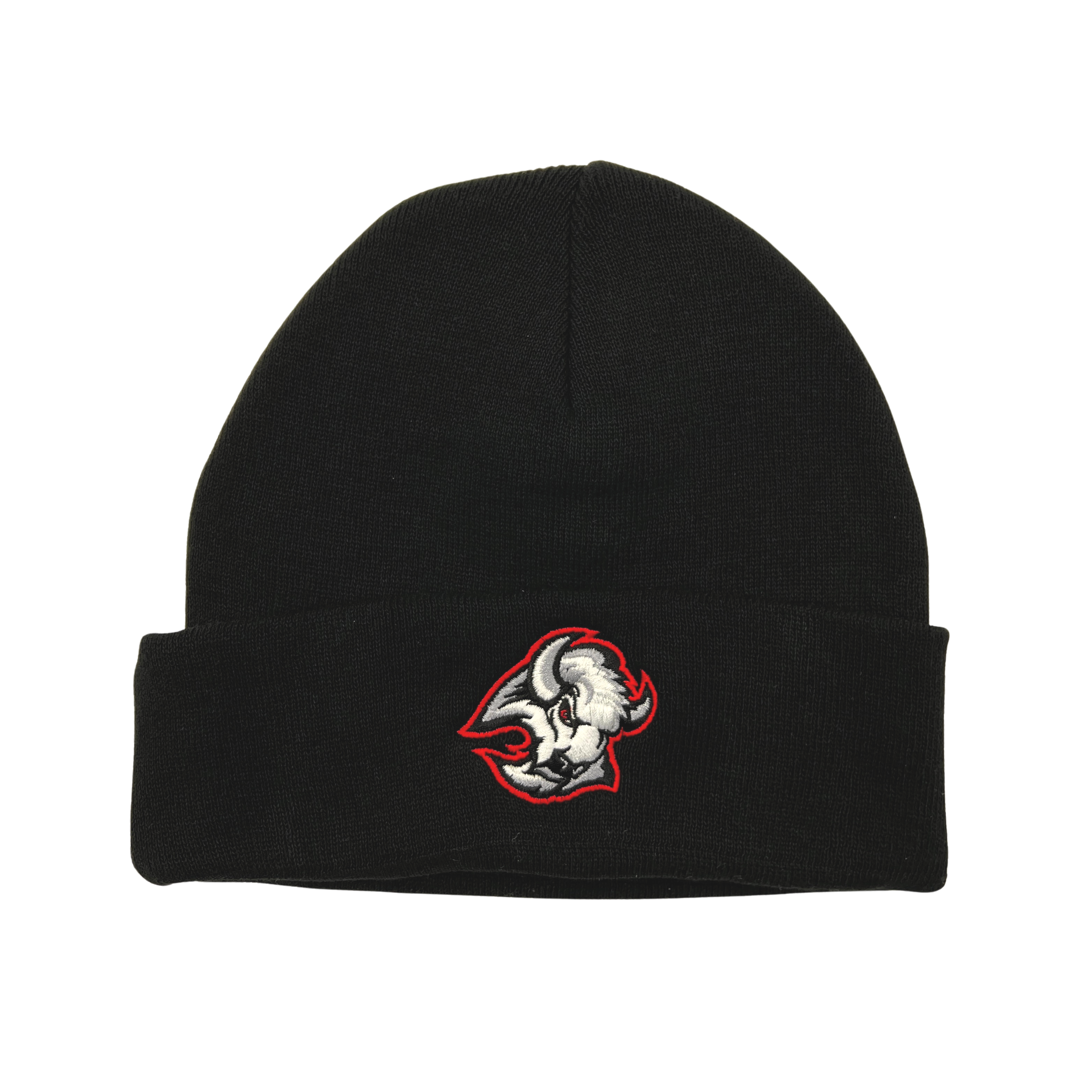 Buffalo Sabres 2023 New Era Goathead Black/Red/White/Gray Beanie Hat. NHL