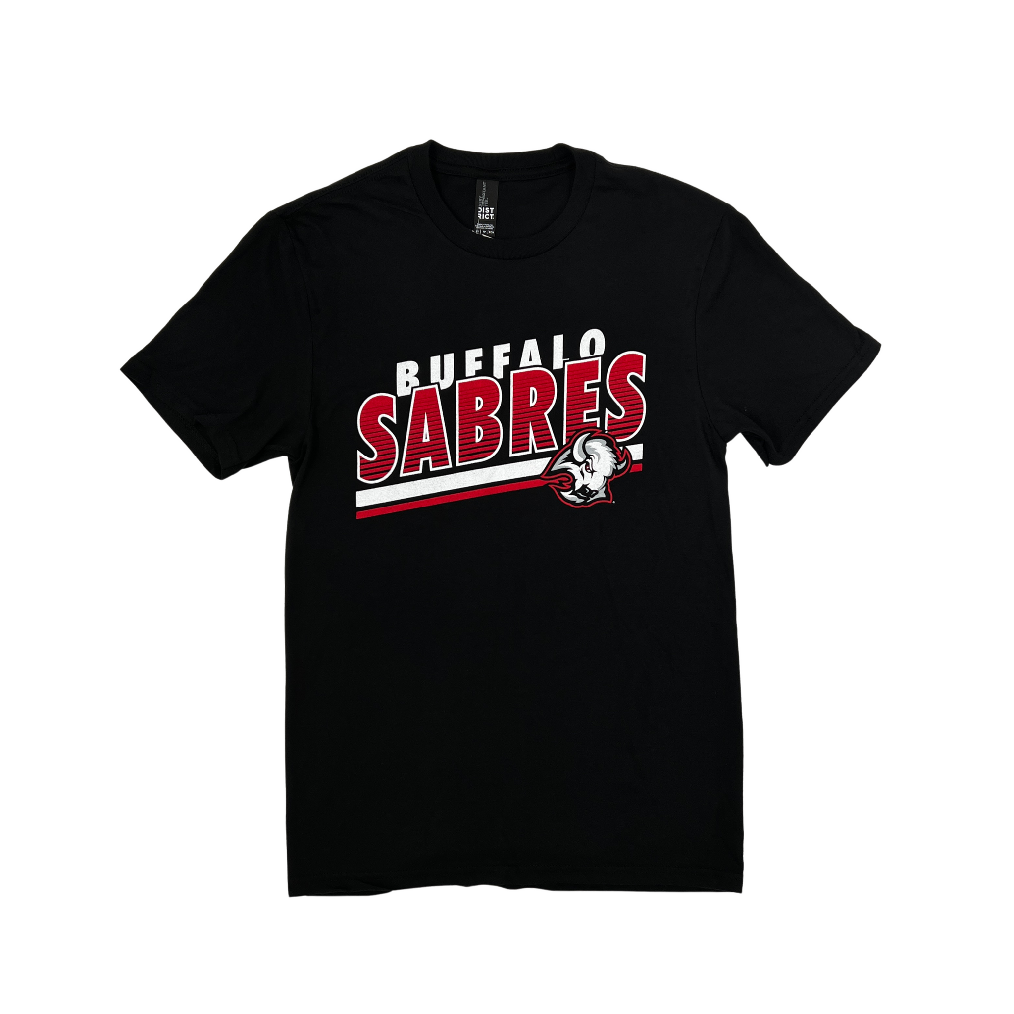 Buffalo Sabres Red and Black Goat Head Short Sleeve Shirt