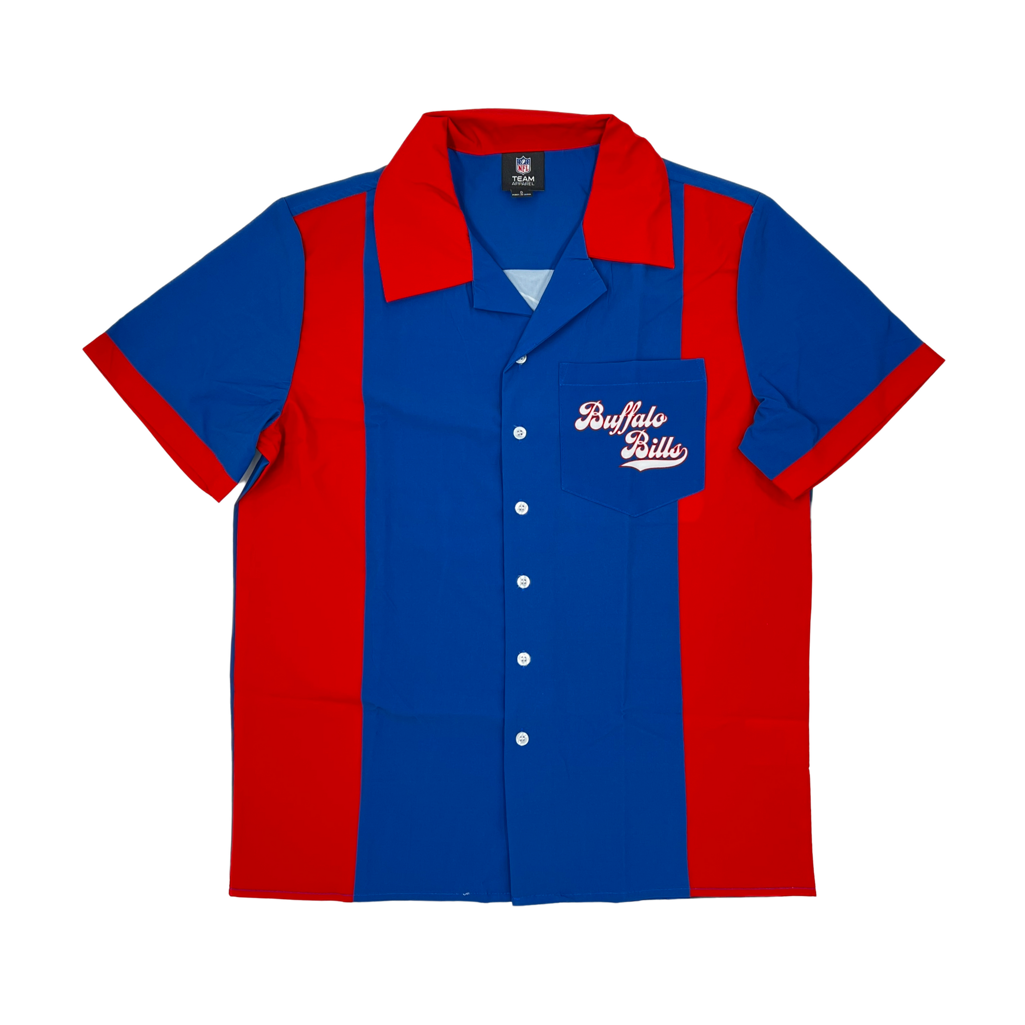 Buffalo Bills Mafia Royal & Red Bowling Shirt