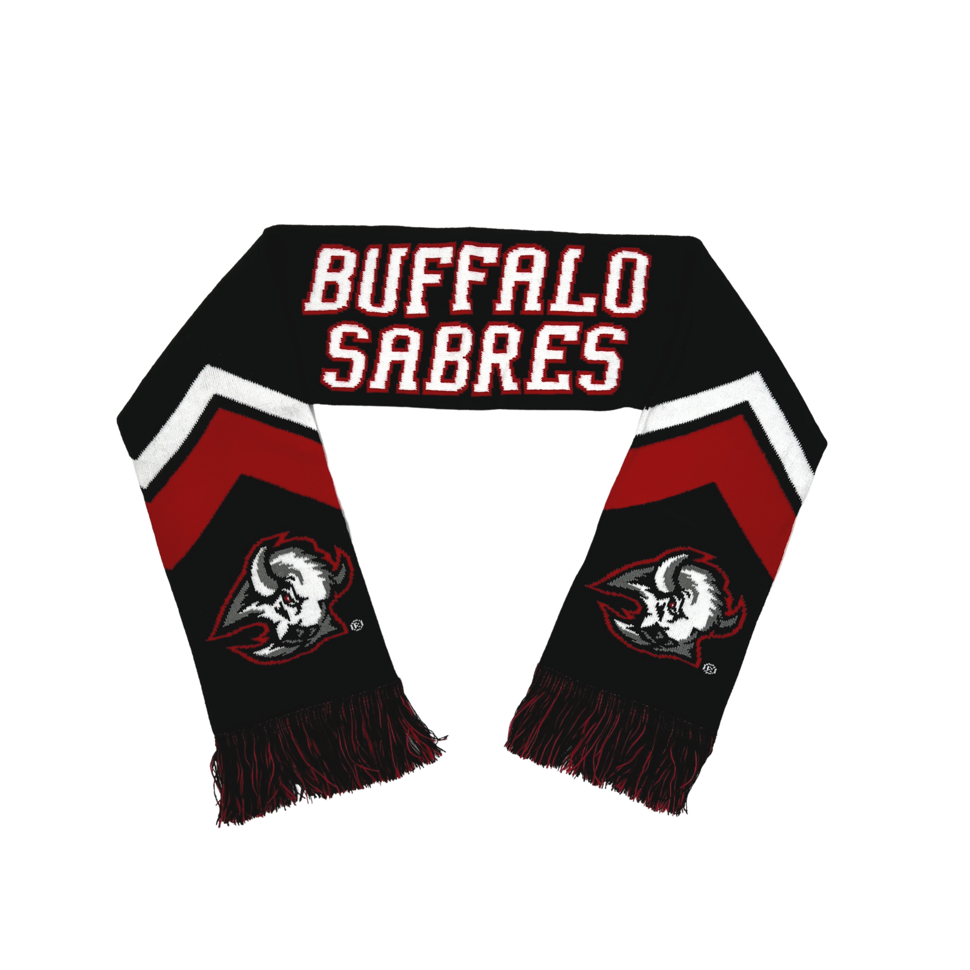 Buffalo Sabres Black &amp; Red Goat Head Scarf