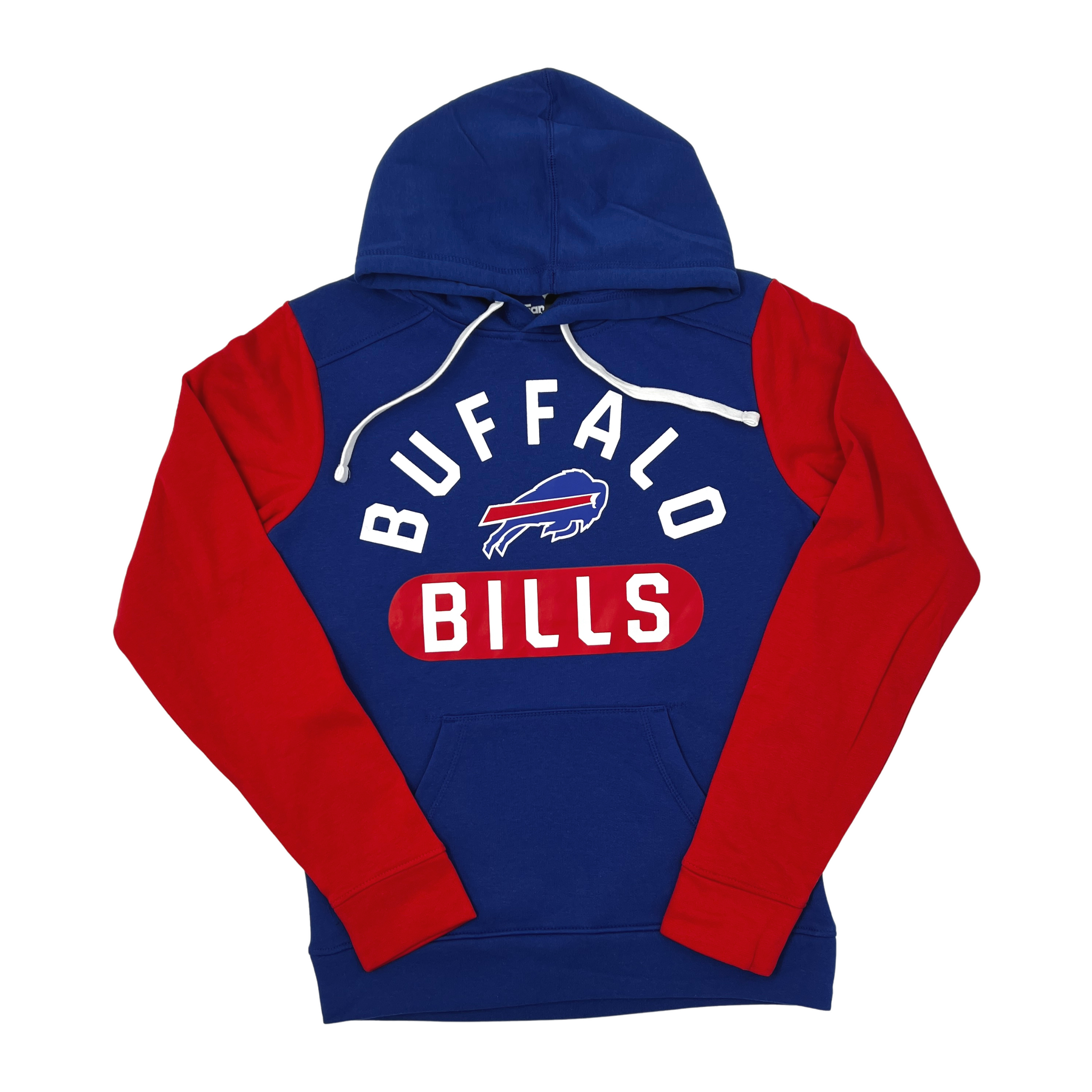 Buffalo Bills New Era Colorblocked Pullover Hoodie - Royal/Red