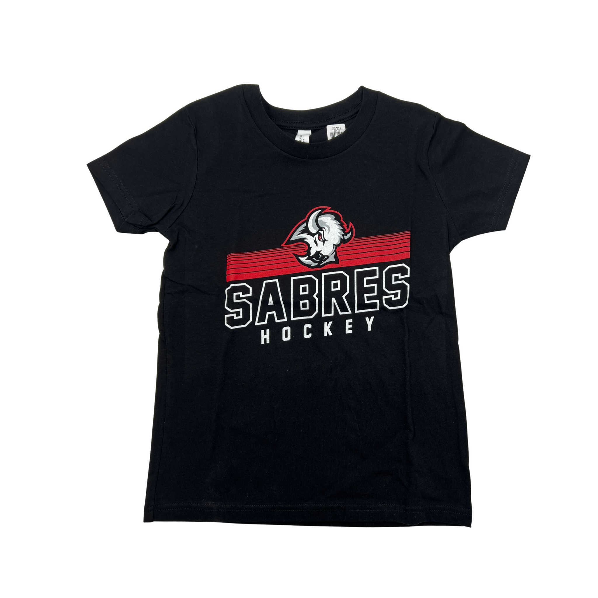 Youth Buffalo Sabres Black & Red Goat Head Short Sleeve Shirt