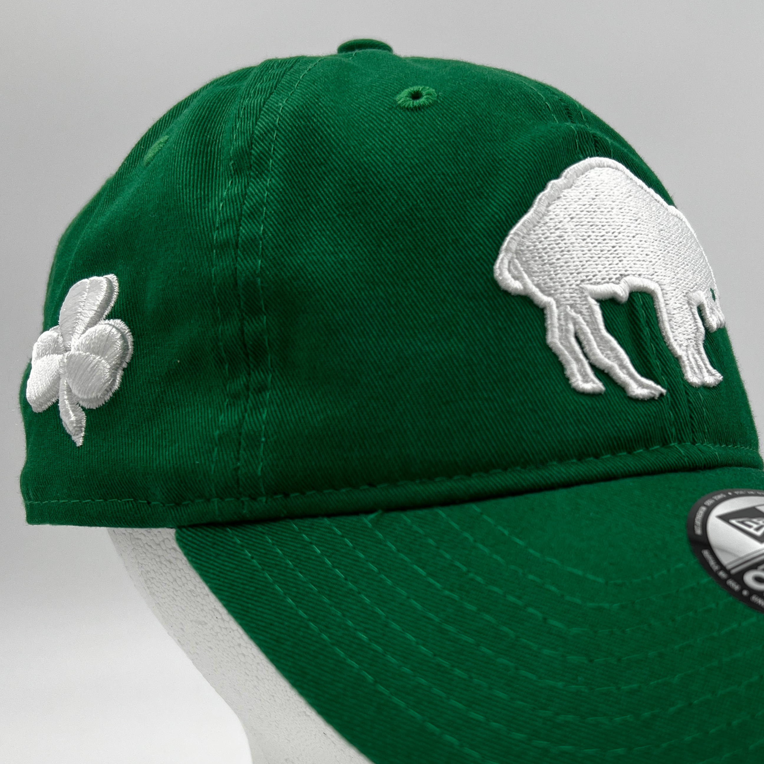 Buffalo Bills With Green Charging Buffalo Irish Adjustable Hat