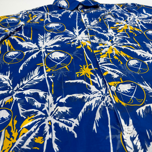 Buffalo Sabres Royal Blue Floral Button Up Shirt