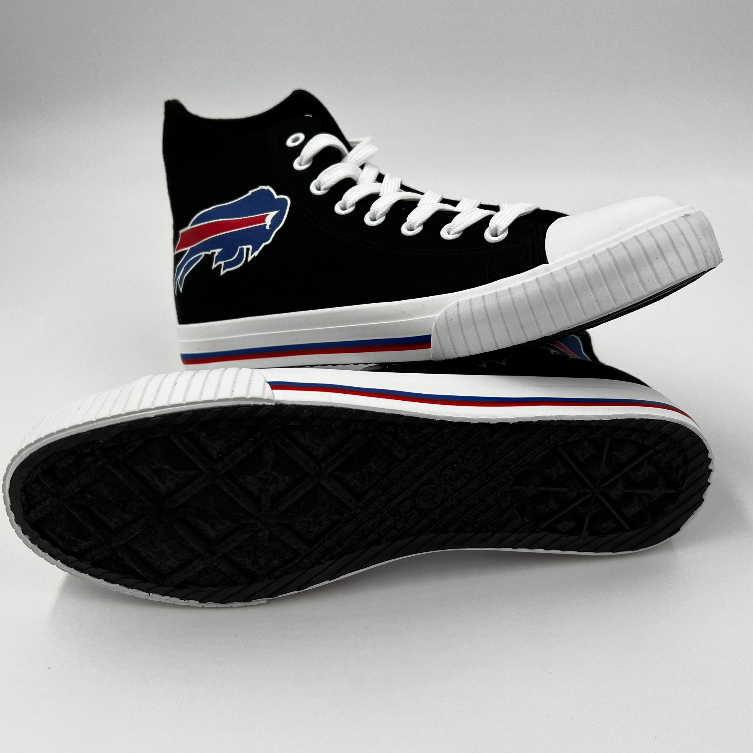 Buffalo Bills Men's High Top Canvas Sneaker