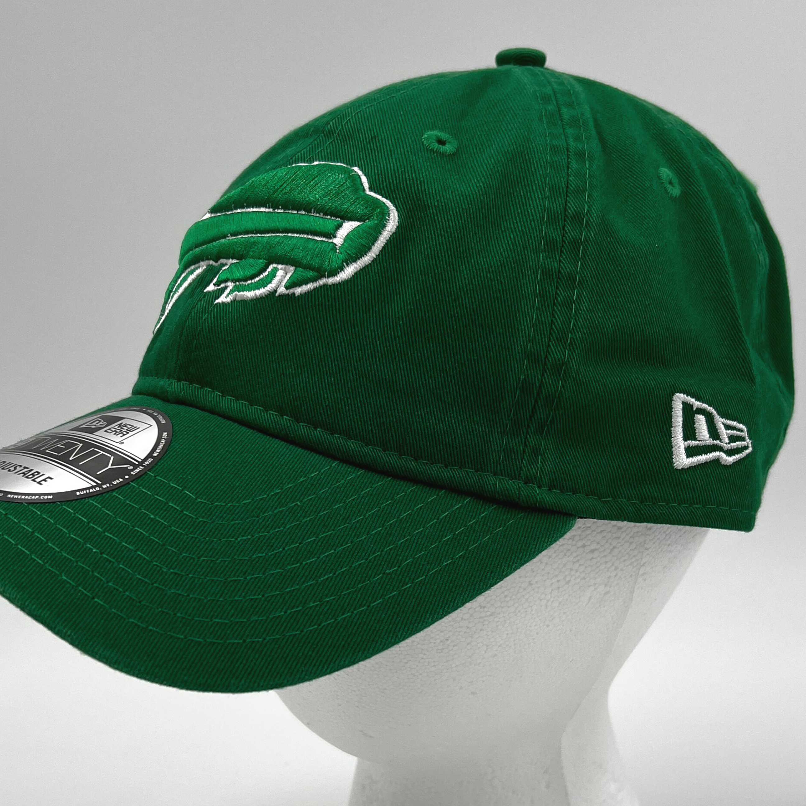 Buffalo Bills With Green Charging Buffalo Irish Adjustable Hat