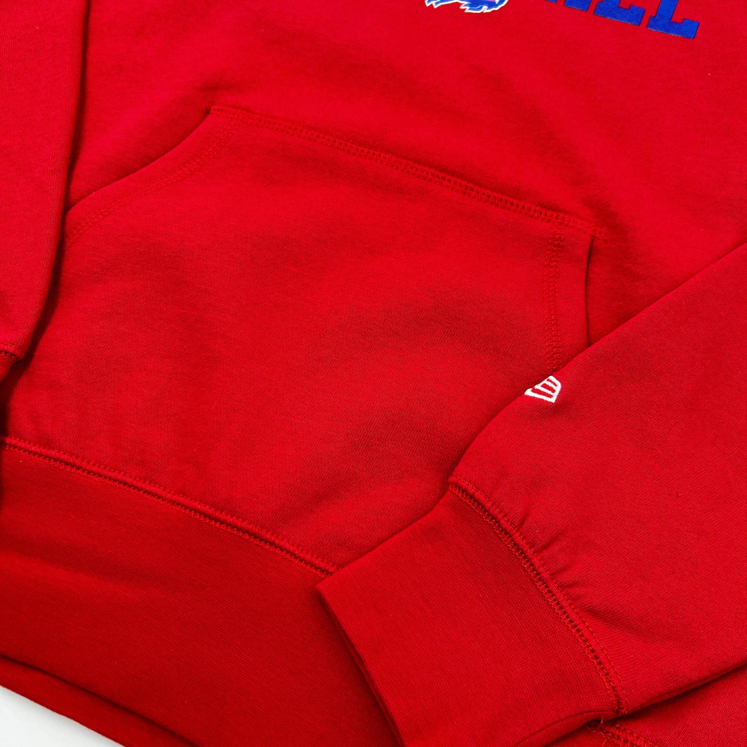 New Era Buffalo Bills Cream and Red Ombre Hoodie