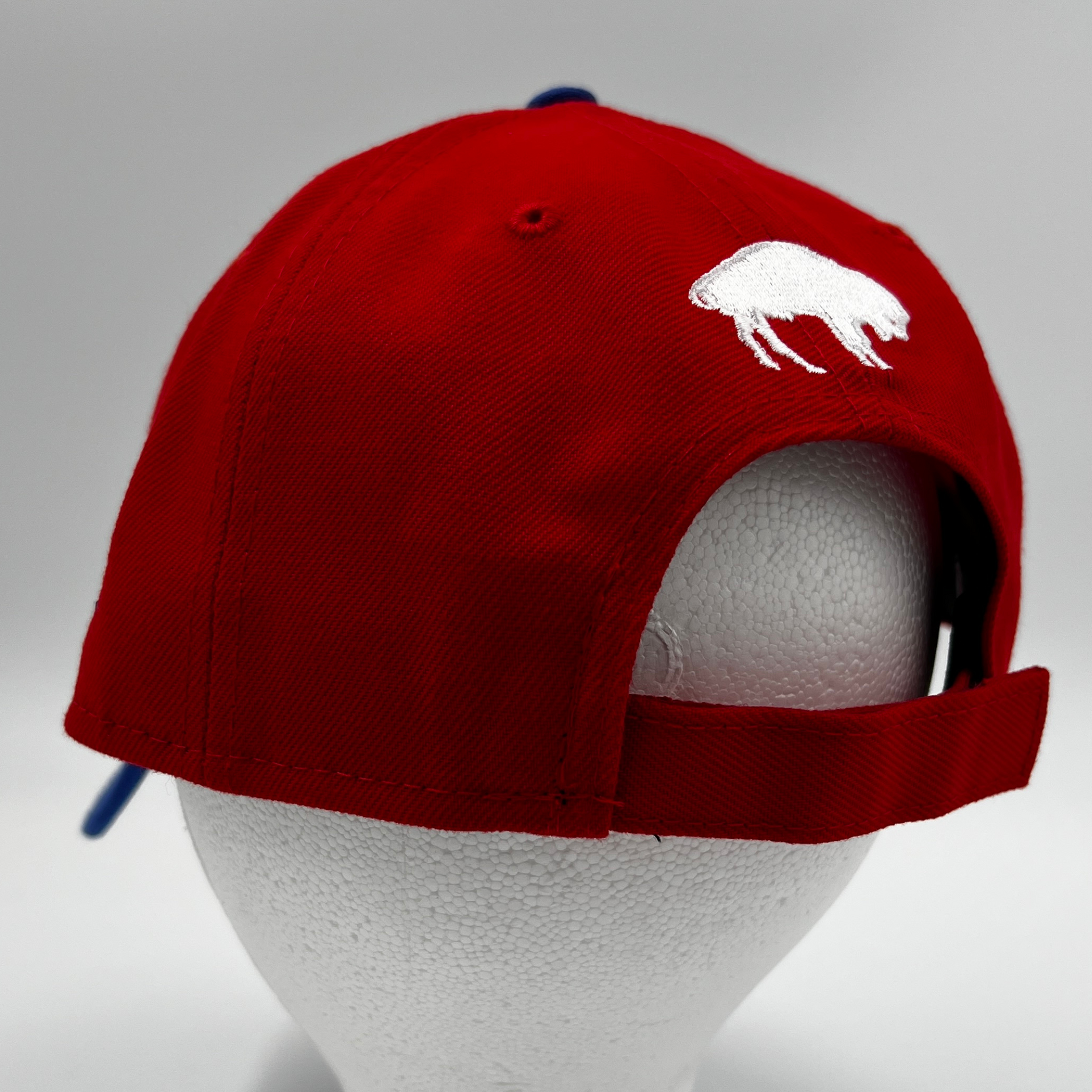 New Era Bills Red With Standing Buffalo Adjustable Hat