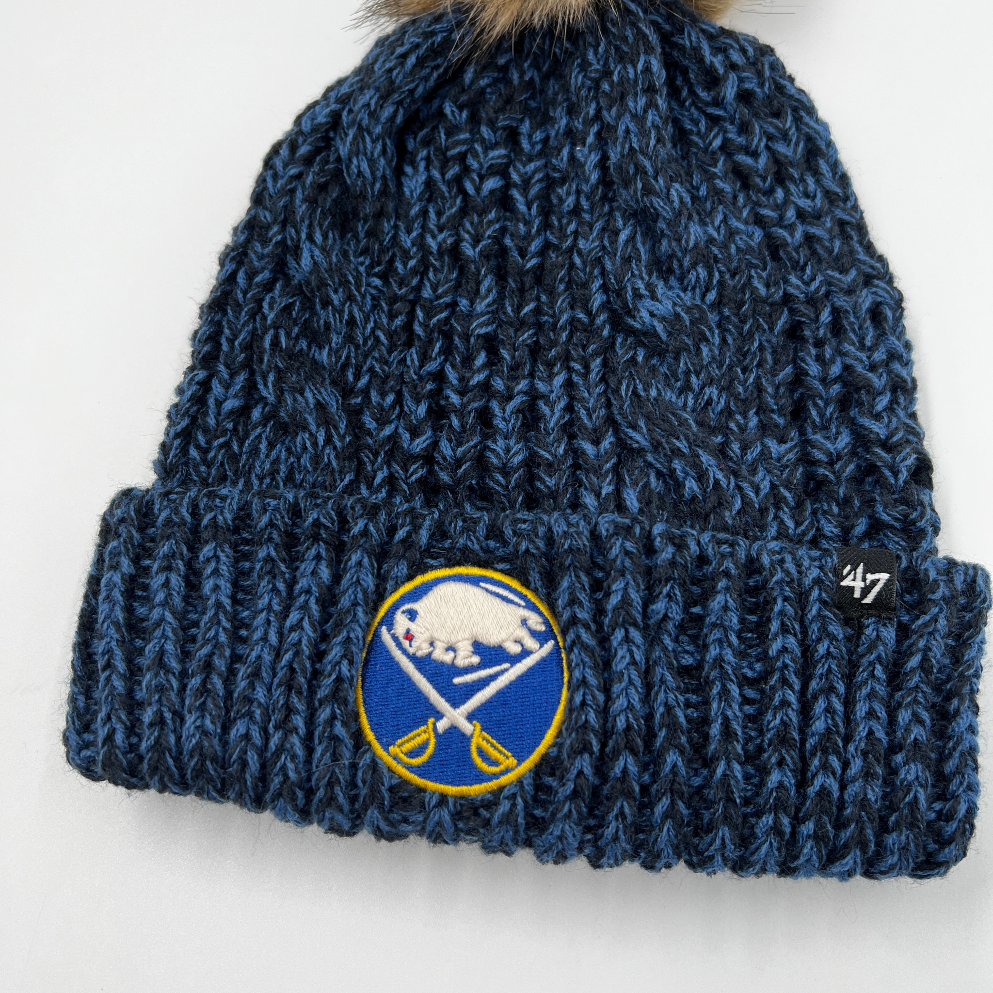 Women's '47 Brand Buffalo Sabres Navy Knit Winter Hat