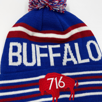 Buffalo Bills Pom Pom Beanie – Super Average Apparel