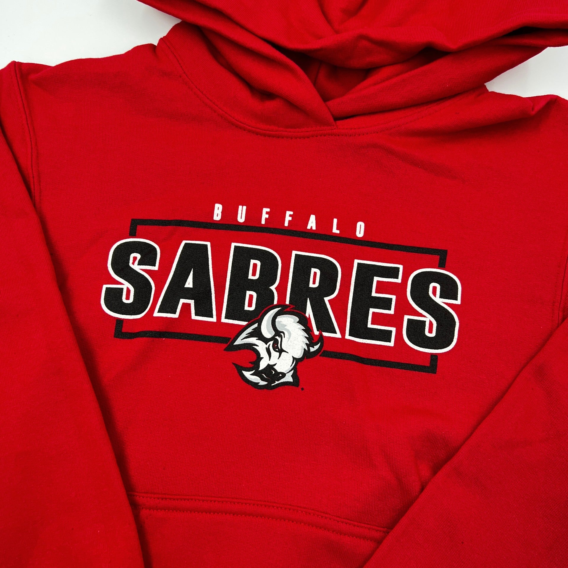 2 Buffalo Sabres Shirts Boys Large 14/16 NHL Team Long & Short Sleeve  T-Shirt
