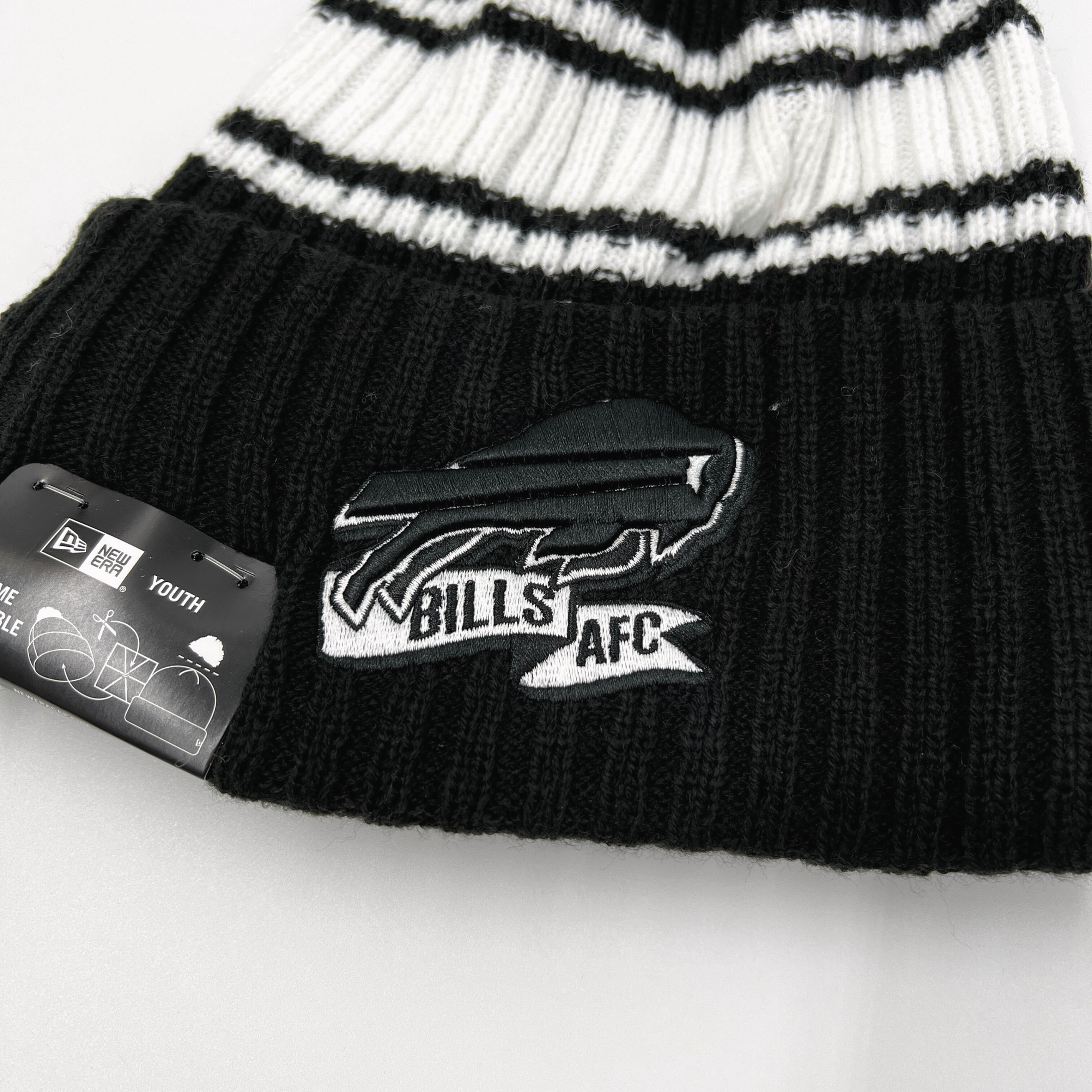 New Era Buffalo Bills Knit Blackletter Black Beanie – Long Beach