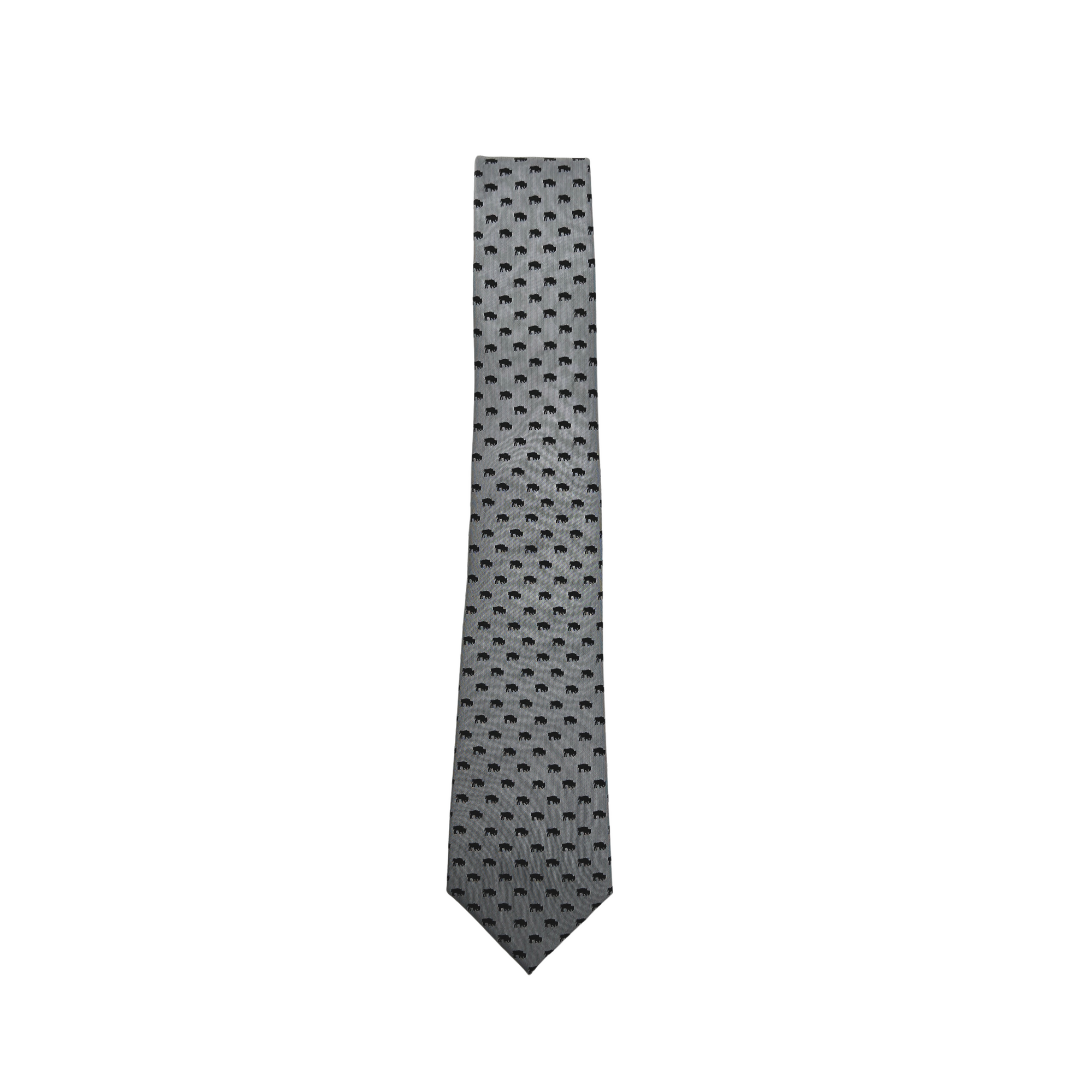 Buffalo Black and Silver Necktie