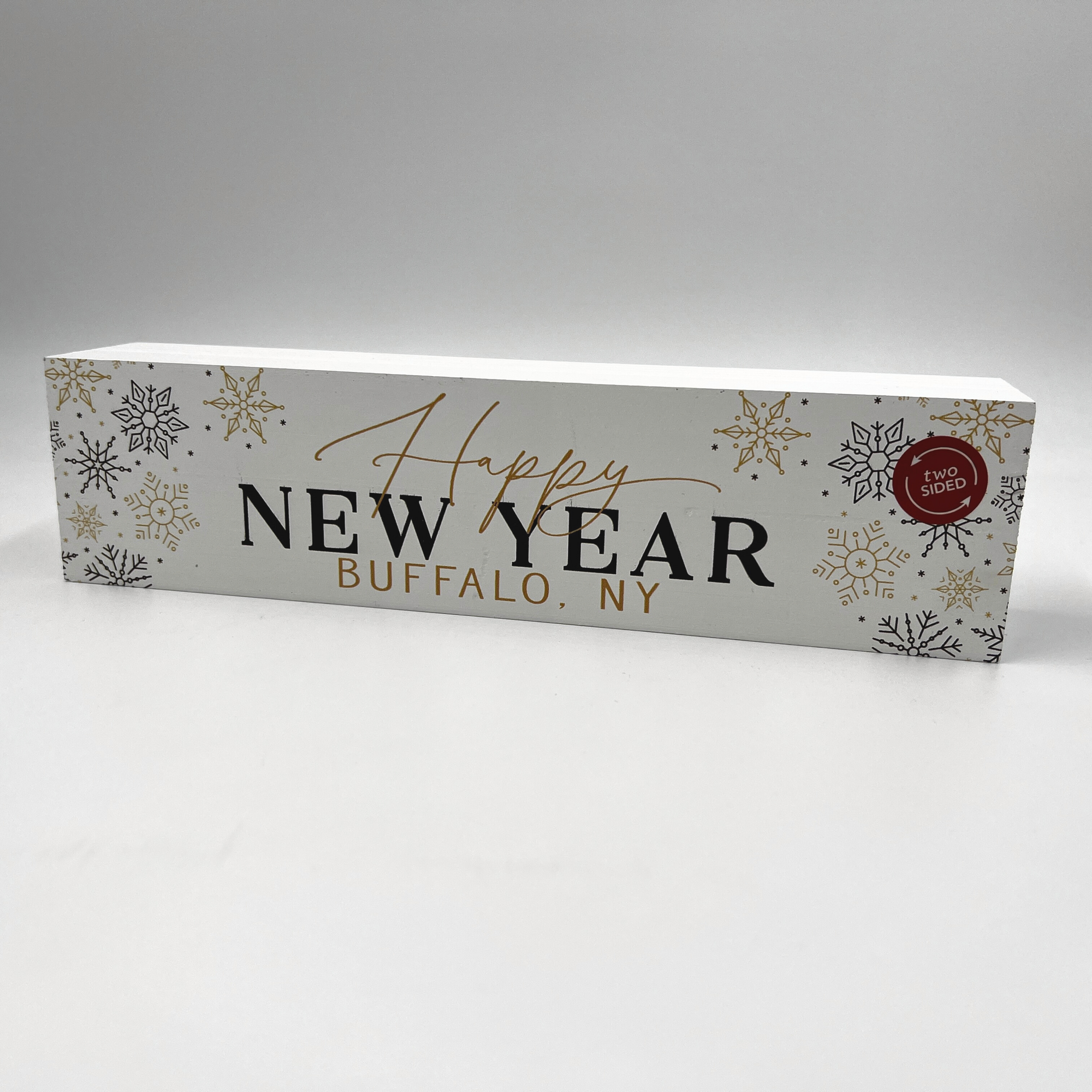 Merry Christmas &amp; Happy New Year Wooden Sign