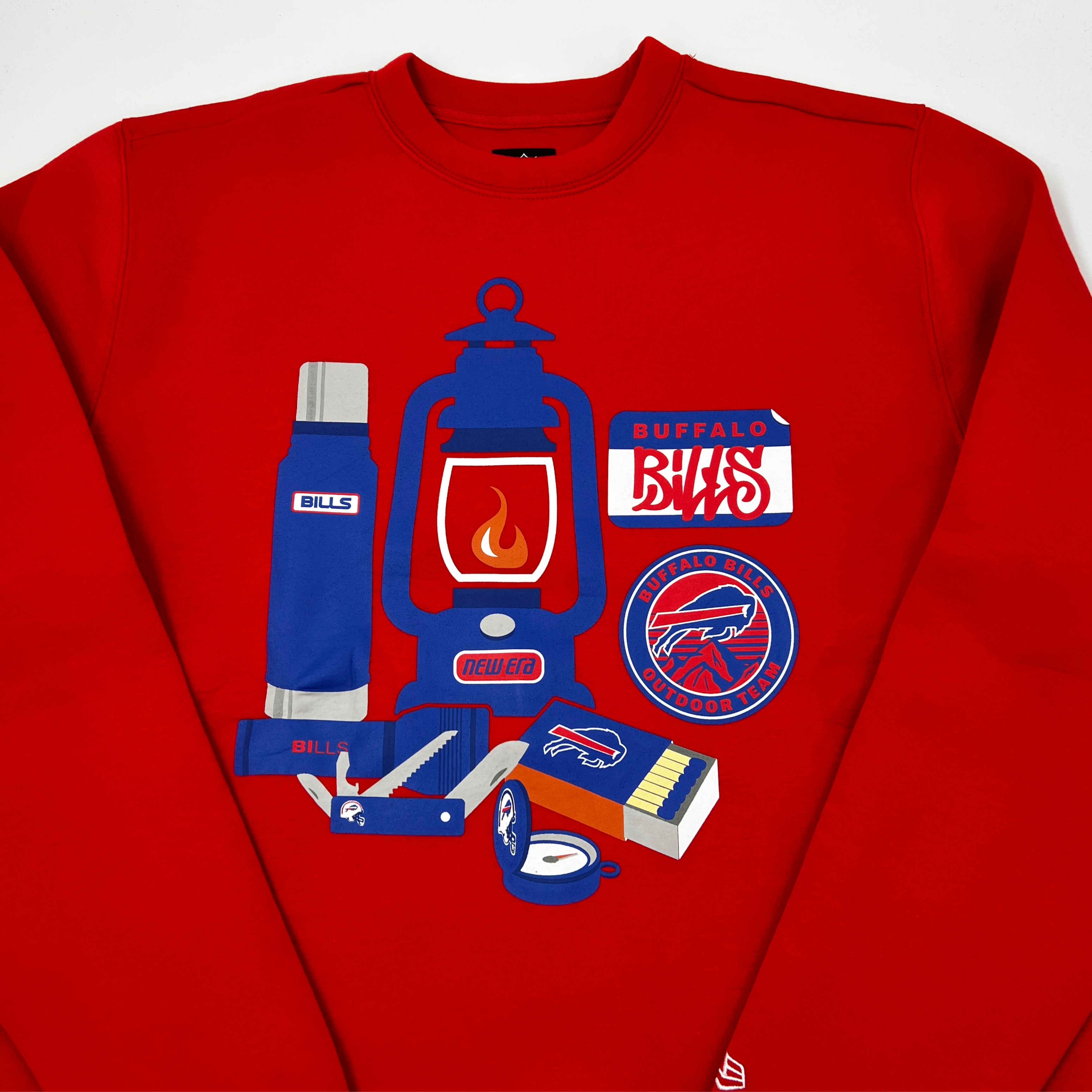 Let's Go Buffalo Red Crewneck Sweatshirt Buffalo Bills 