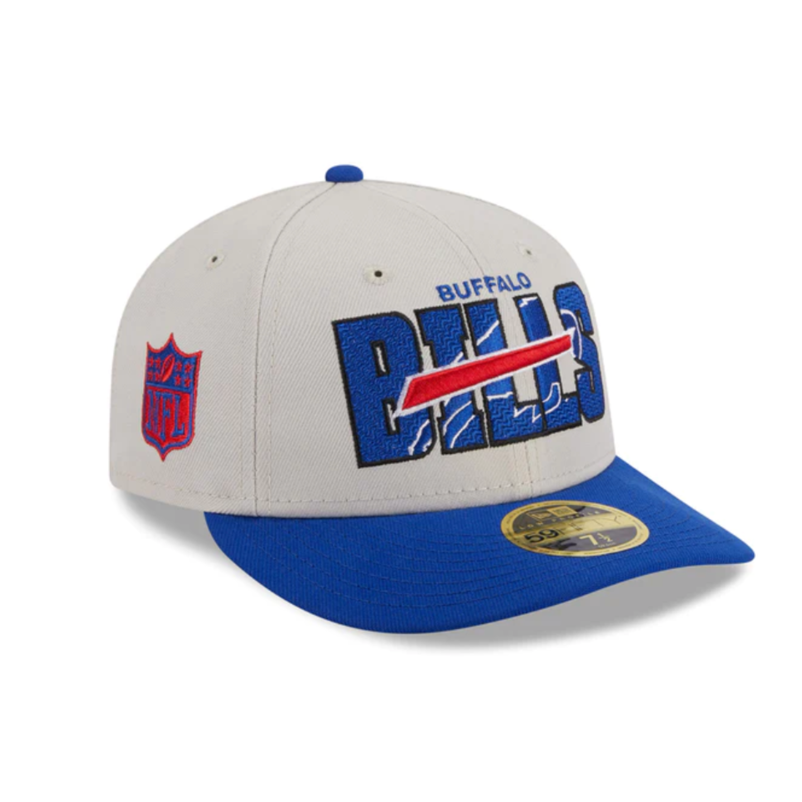 New Era Bills Stone Official 2023 NFL Draft Stretch Fit Hat