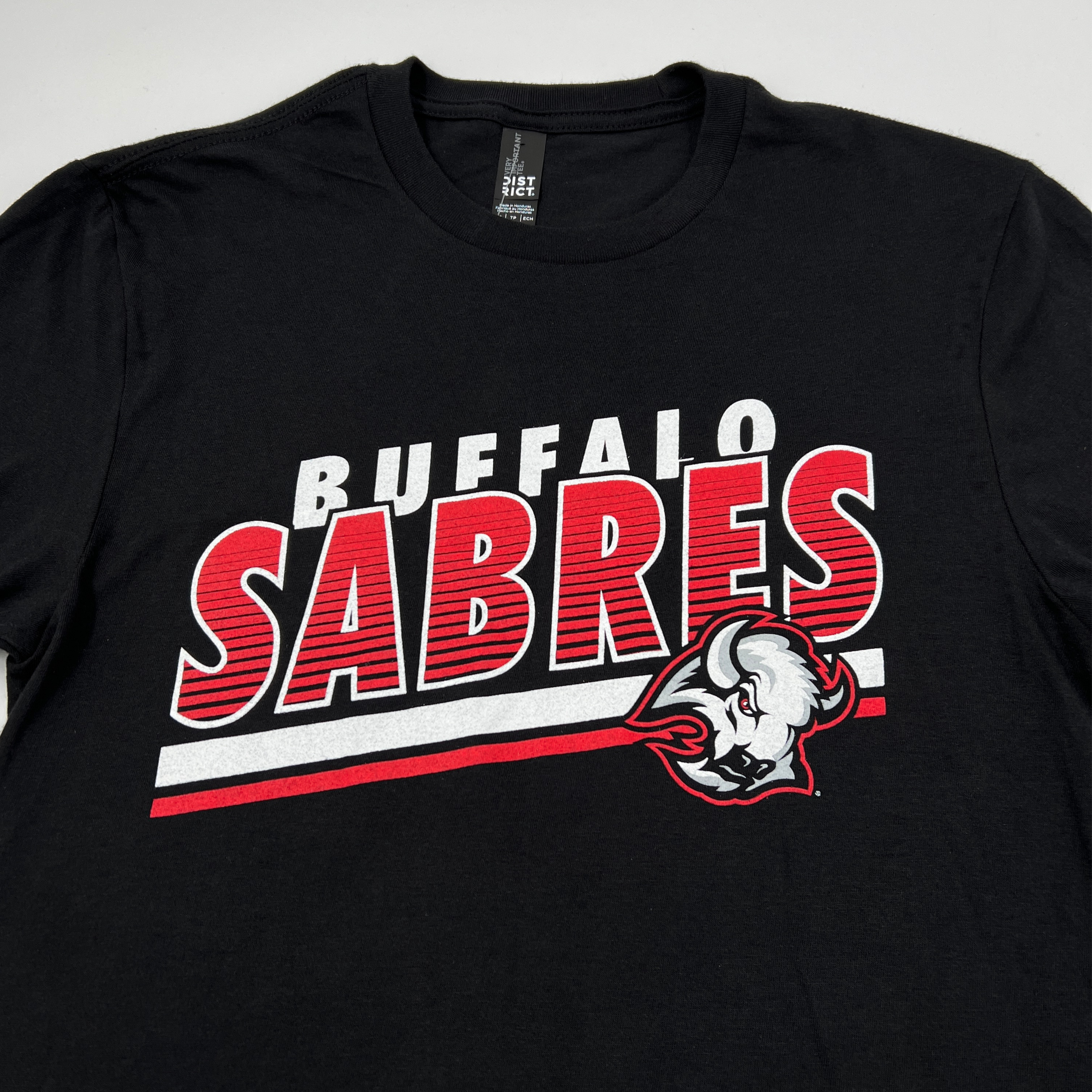 47 Brand Buffalo Sabres Black & Red With Sword Short Sleeve Shirt