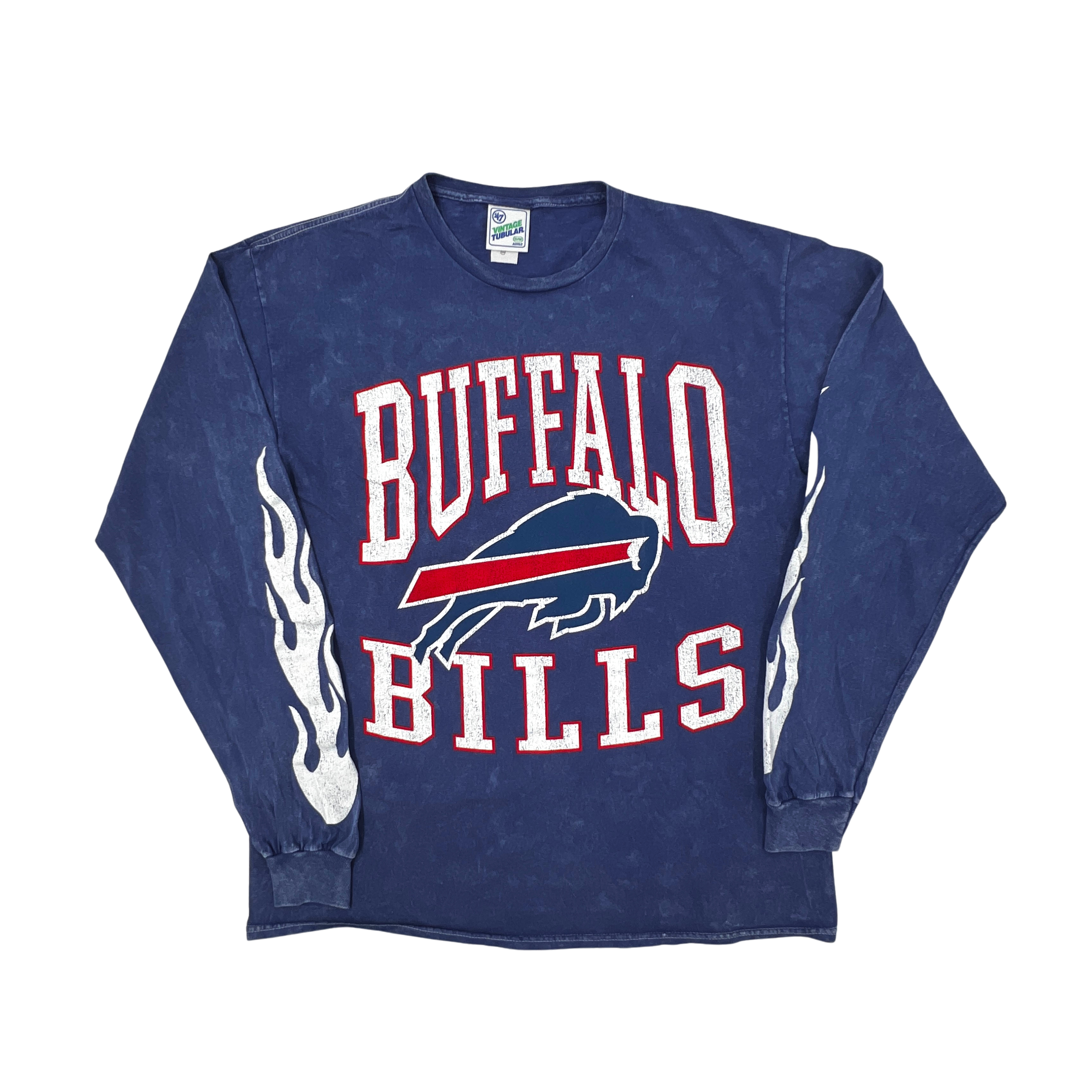 47 Brand Bills Sleeve Print & Retro Gray Long Sleeve