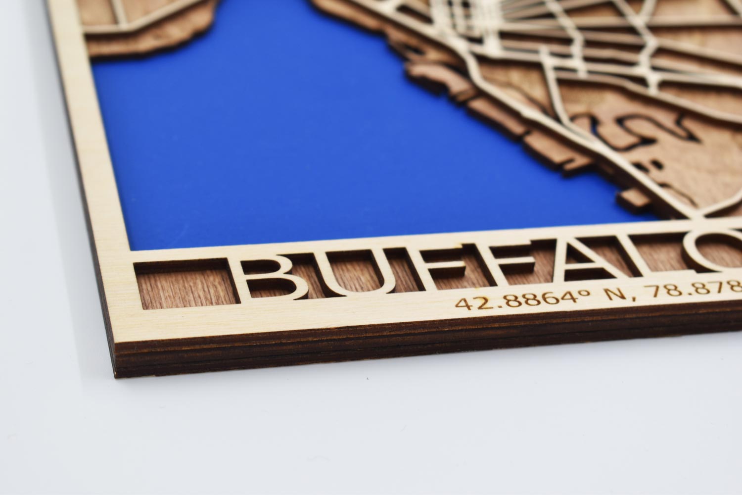 City of Buffalo 3D Wooden Map