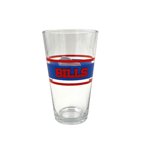 Buffalo Bills Striped 16oz Pint Glass