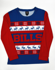 Men's Buffalo Bills Ugly Sweater Crewneck Pajama Set