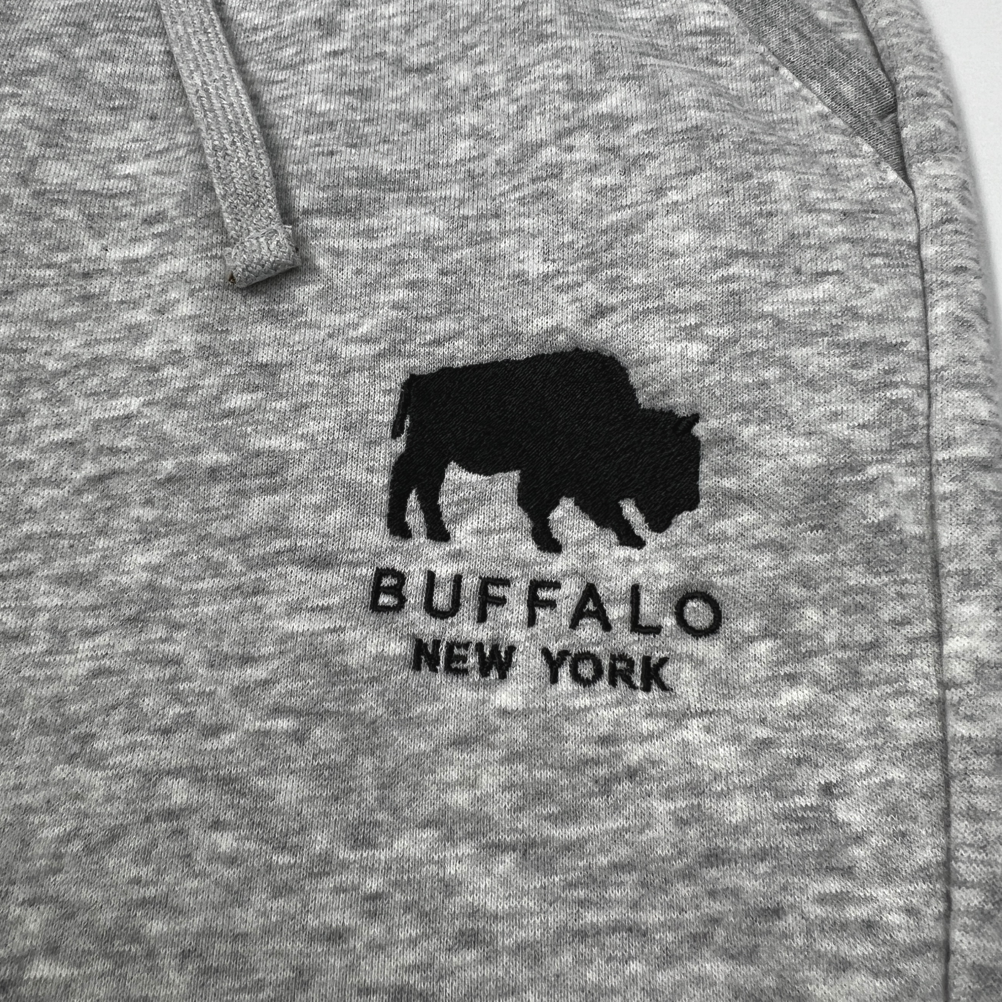 BFLO Heather Grey With Embroidered Buffalo, NY Sweatpants